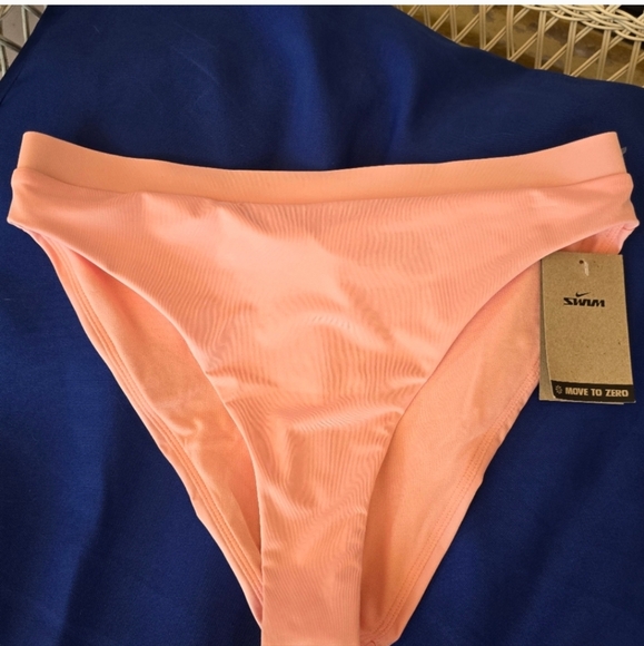 NWT Nike Swim Bikini Bottoms Size L Peach Color - Picture 2 of 5